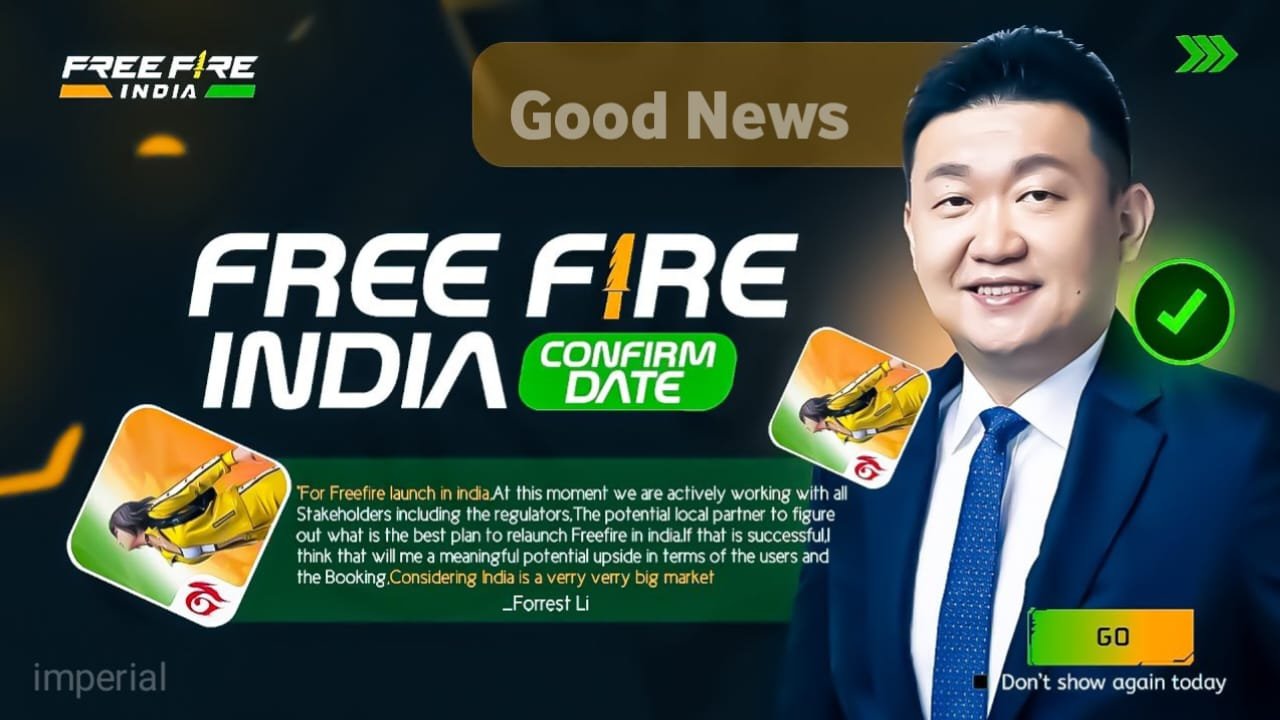 Free Fire India Launch Date Confirmed: Great news for Indian gamers. Free Fire India is launching now; download it here now.